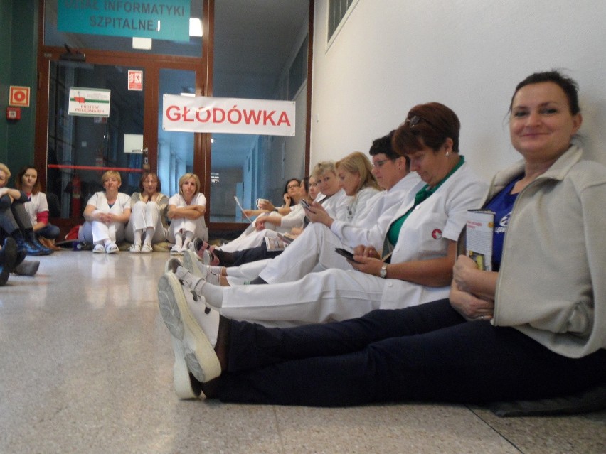 Strajk pielęgniarek w Rybniku