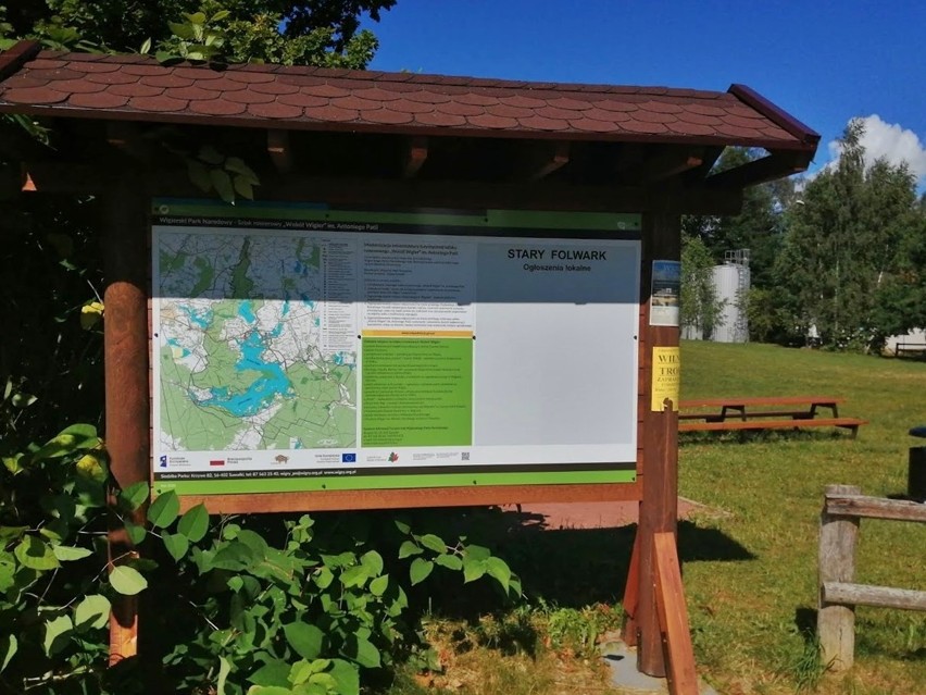 Wigierski Park Narodowy. Trwają prace nad oznakowaniem rowerowego szlaku zielonego wokół Wigier (zdjęcia)