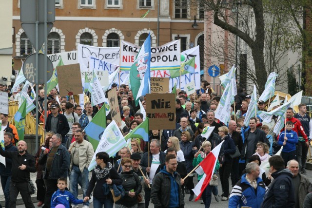 Protest mieszkańców sołectw objętych planem powiększenia Opola.