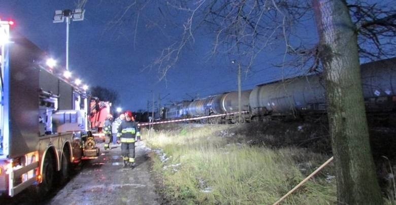 Wypadek pociągów w Myszkowie. Dwa wagony cysterny zostały...