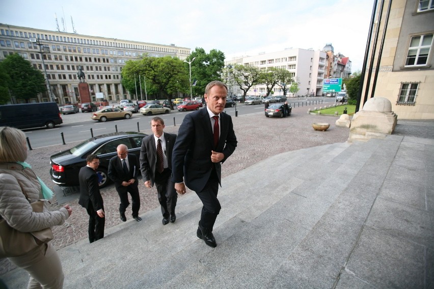 Premier Donald Tusk w Katowicach 5 maja