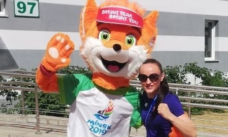 Sandra Drabik w wiosce olimpijskiej w Mińsku. Kielczanka będzie chorążym polskiej reprezentacji podczas ceremonii otwarcia II Igrzysk Europejskich.