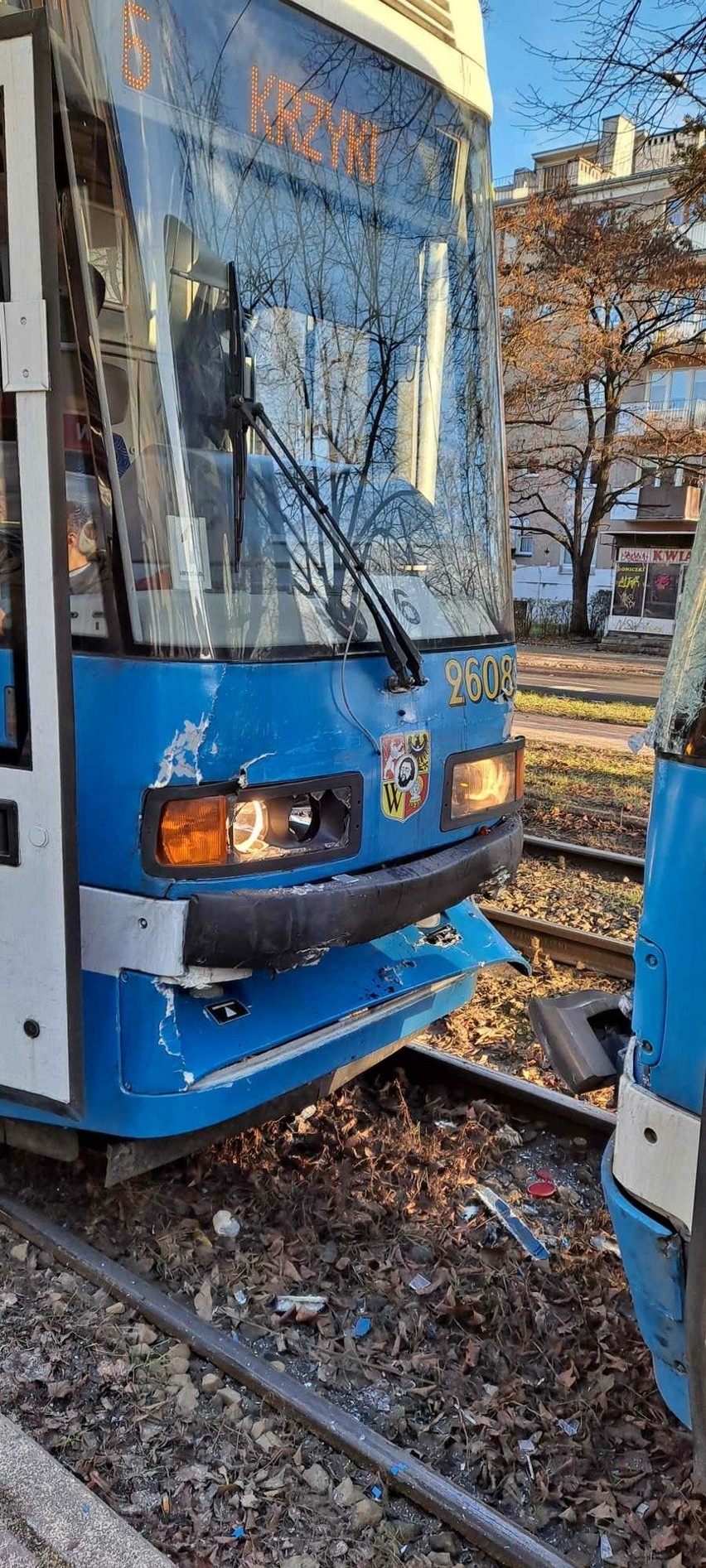 Dwa tramwaje zderzyły się na ul. Powstańców Śląskich....