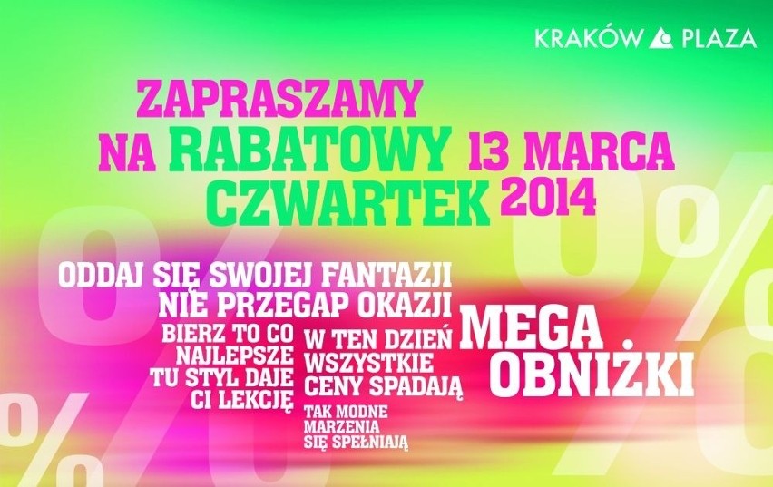 Święto rabatowiczów! Rabatowy Czwartek w Kraków Plaza!