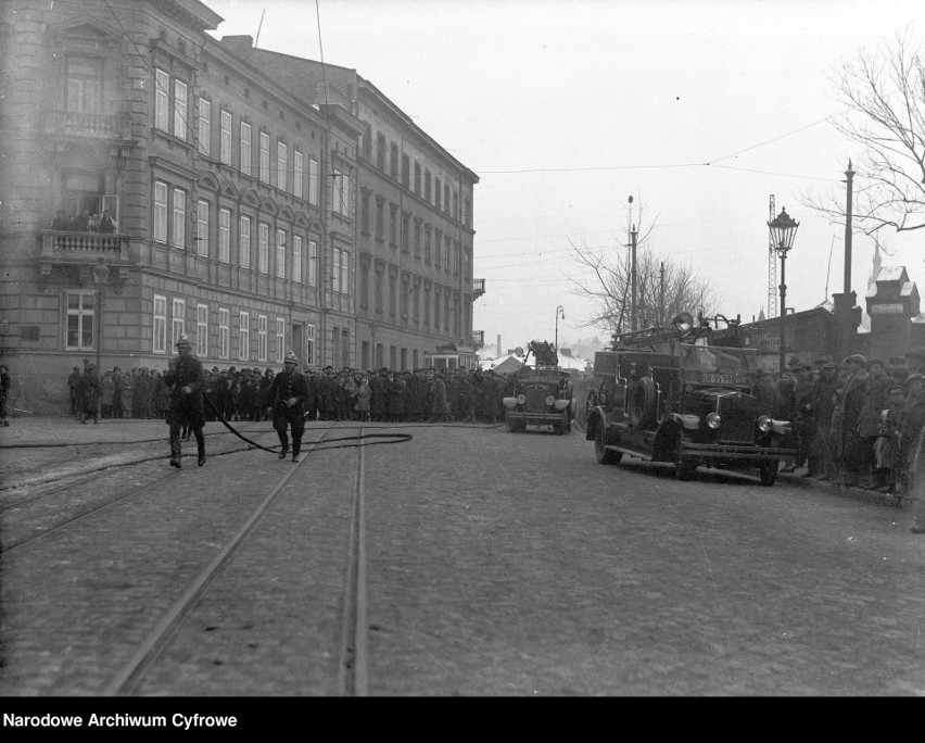 Pożar przy ul. Mostowej w Krakowie w 1934 roku