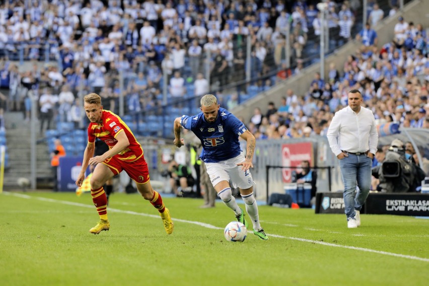 Lech Poznań pokonał Jagiellonię Białystok 2:0, choć w...