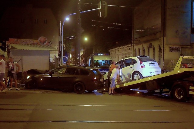 Wypadek na skrzyżowaniu ulic Gdańskiej i Zielonej