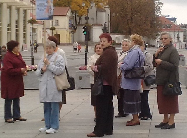 Wierni modlą się na Rynku Kościuszki w Białymstoku