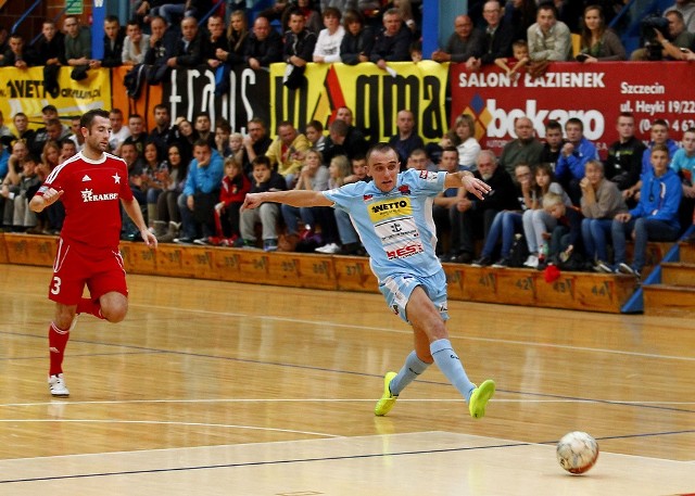 Marcin Mikołajewicz z Pogoni '04 Szczecin ma szansę na występ w reprezentacji w dwumeczu ze Słowenią.