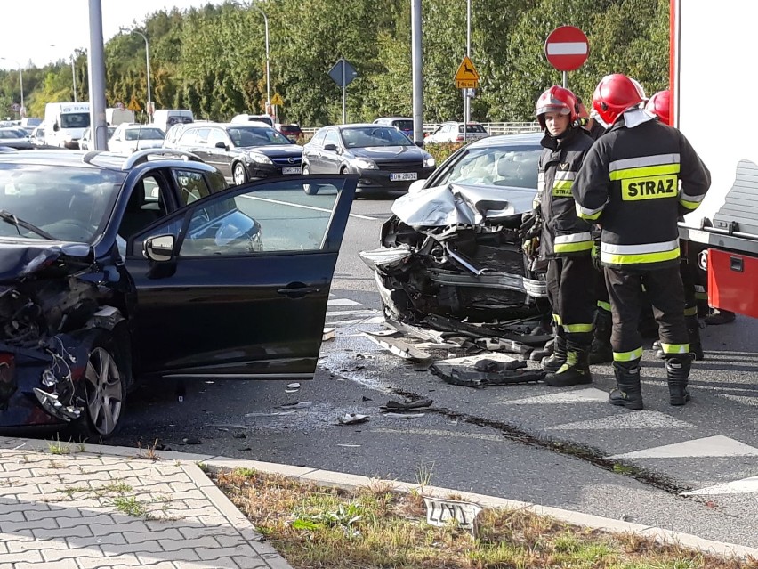 Wypadek dwóch samochodów przy Granicznej (ZDJĘCIA)