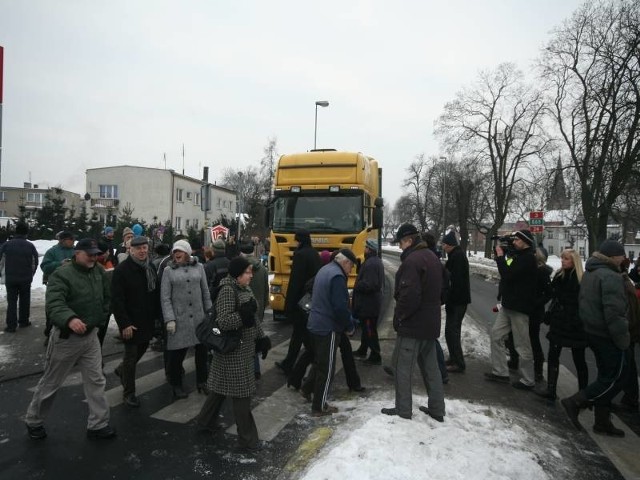 Tak protestowali przeciwko planom przerwania budowy trasy S3 mieszkańcy Skwierzyny