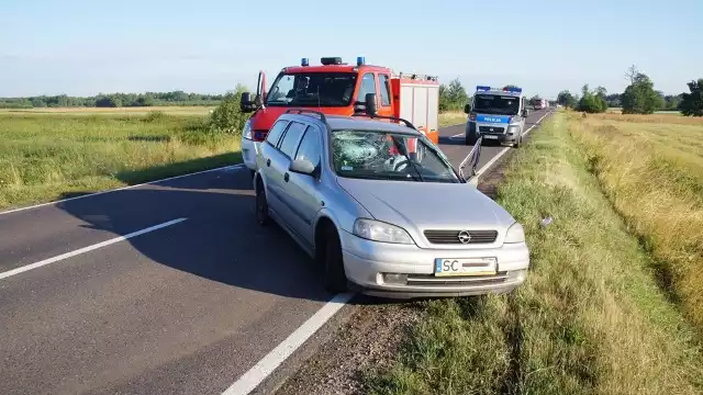 Wypadek na DK 77. Kierowca opla zasnął za kierownicą, trzy osoby ranne, w tym małe dziecko