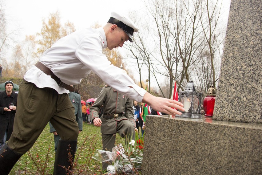 Sosnowiec: uroczystości na Trójkącie Trzech Cesarzy z okazji 11 Listopada [ZDJĘCIA]