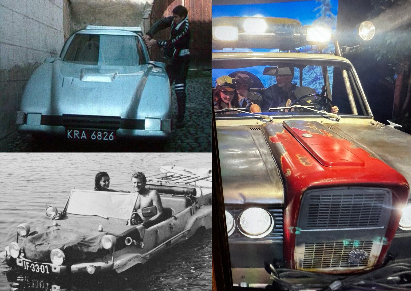 Here are all vehicles of Mr. Samochodzik.  From the ’60s to the Netflix adaptation.  check [PORÓWNANIE]