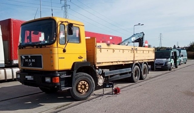 Zatrzymana ciężarówka w Radomiu nie spełniała norm dotyczących spalin.