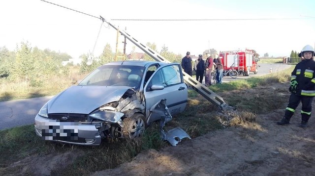 Wypadek w Krogulczej Mokrej.