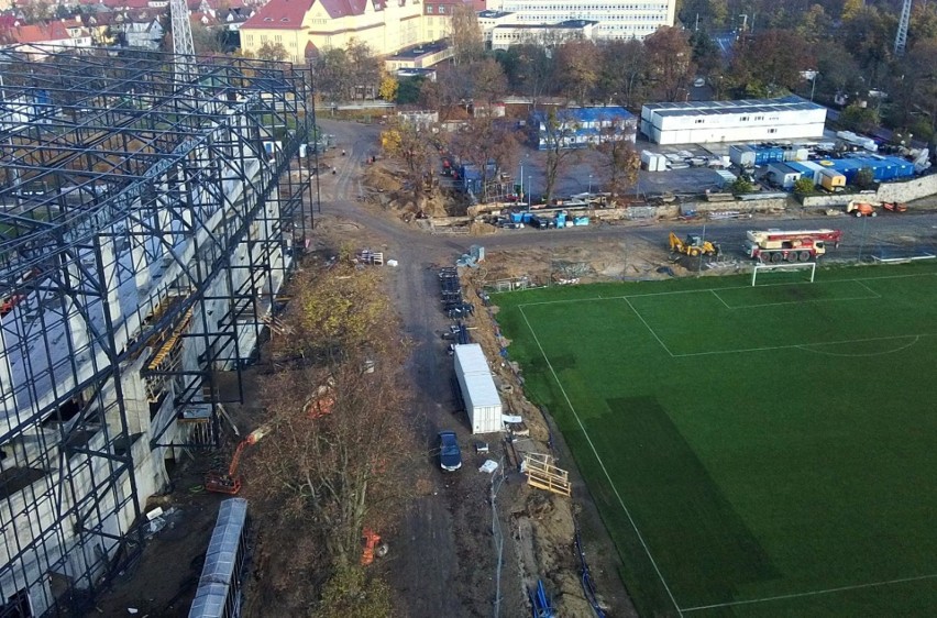 Stadion Pogoni - stan prac 15-17 listopada 2020.