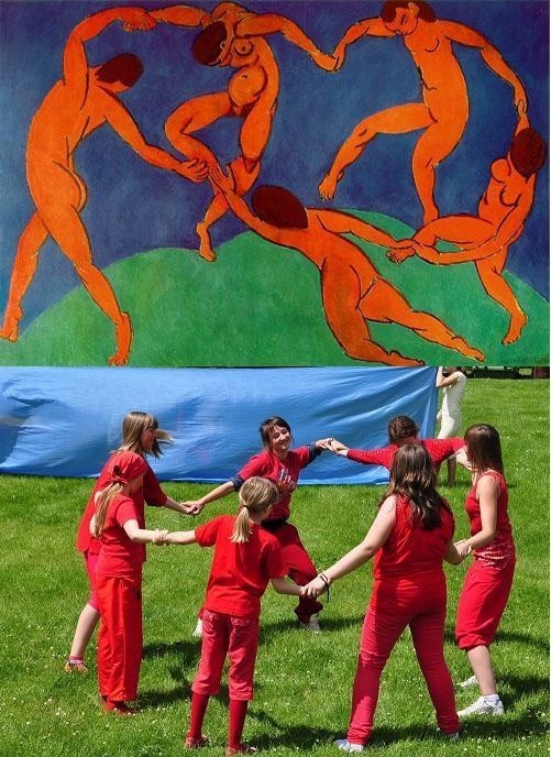 Swoją interpretację "Tańca II" Henri Matisse'a...