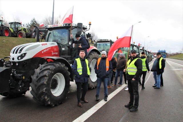 Rolniczy protest w Hrebennem