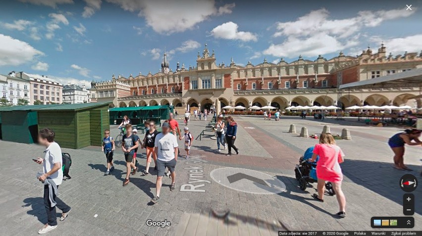 Mieszkańcy Krakowa w obiektywie aparatu Google Street View