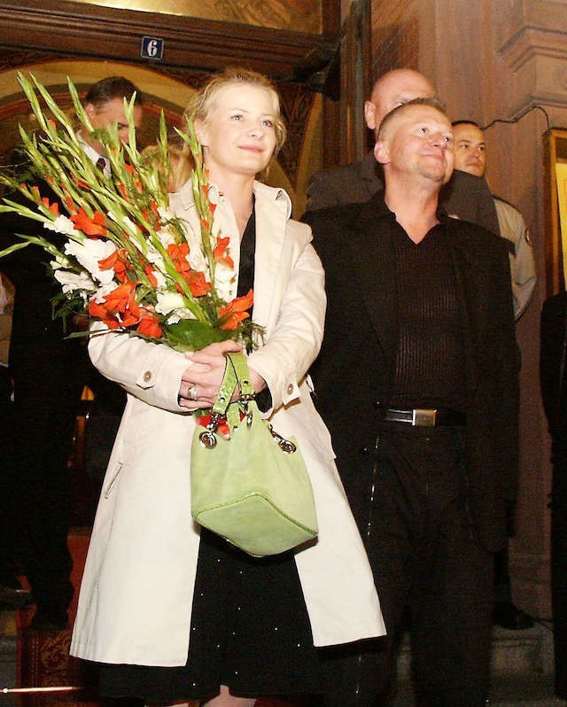 Małgorzata Kożuchowska i Bogusław Linda odsłonili swoje Katarzynki w 2004 roku