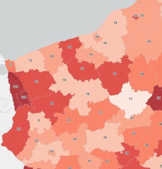 Statystyki zachorowań na koronawirusa w Zachodniopomorskiem...