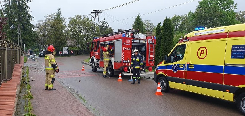 Niecodzienny wypadek autobusu MPK pod Krakowem