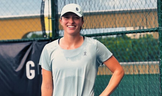 Numer 2 światowego tenisa Iga Świątek podczas treningu przygotowawczego w Cancun do WTA Finals