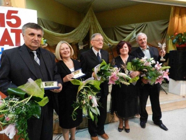 Laureaci Ryszard Hop, Ewa Biały, Bogdan Stangrodzki, Barbara Mazurkiewicz i Czesław Drąg.