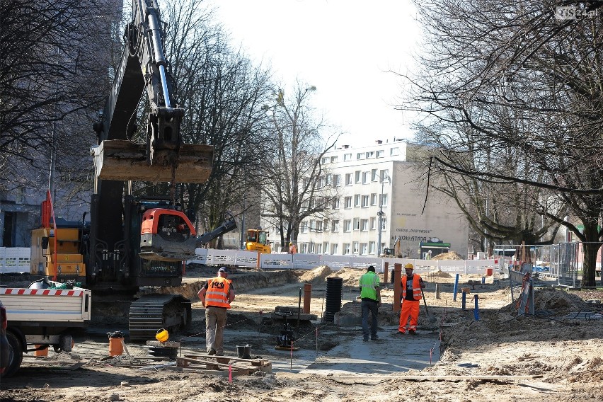 Torowa rewolucja w Szczecinie - prace na Niebuszewie.