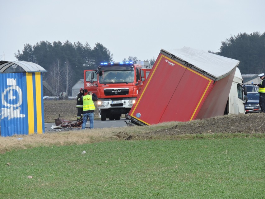 Śmiertelny wypadek na drodze Ostrołęka - Łomża