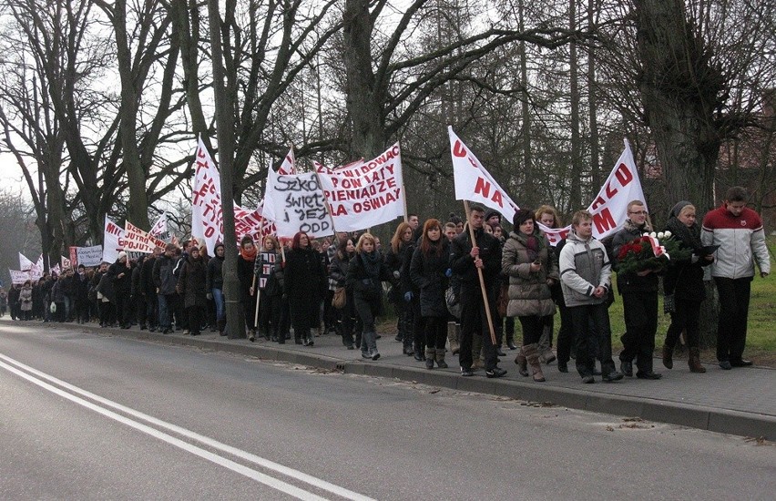 Protest licealistów z Miastka