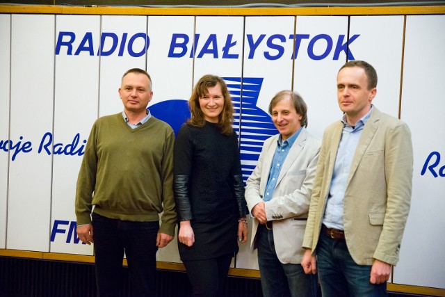 W radiowej debacie udział wzięli (od prawej) Marek Kochanowski, Andrzej Kalinowski, Aneta Putko i Marcin Rębacz.