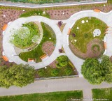 Park osiedlowy w Sandomierzu. Zobacz zdjęcia z drona