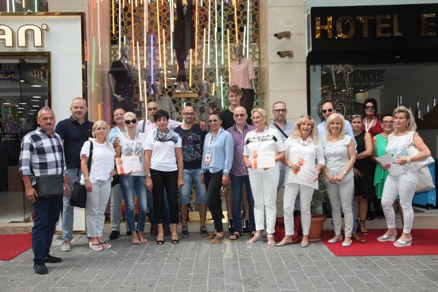 Laleli Shopping Festival 2017.Członkowie polskiej delegacji na targach odzieżowych w Laleli, dzielnicy handlowej Istambułu.