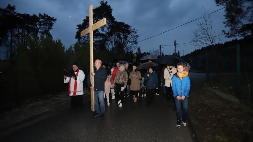 Droga Krzyżowa śladami Miłosiernego Zbawiciela przeszła ulicami Wiśniówki w powiecie kieleckim. Rozważania przygotował ksiądz Marek Blady