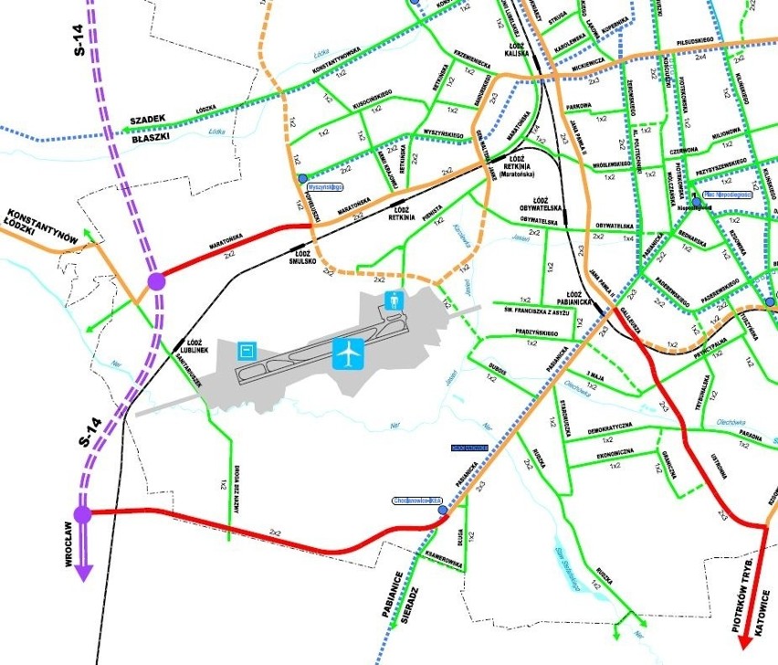 Zobacz plan budowy głównych dróg w Łodzi na najbliższe lata