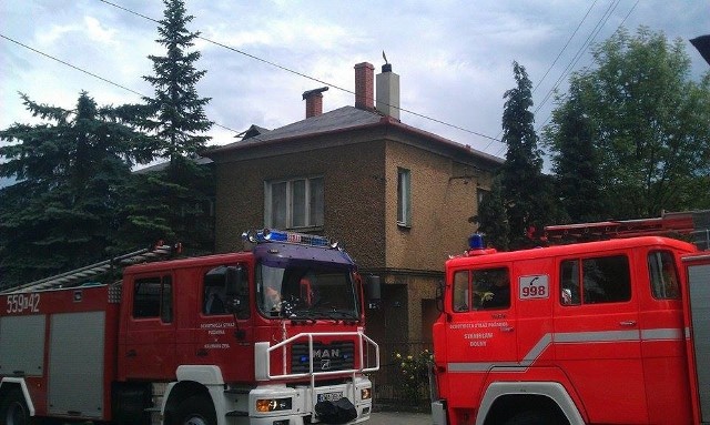 Pożar wybuchł na poddaszu