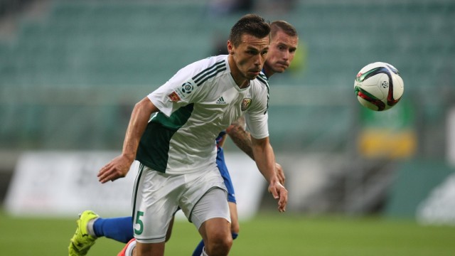 Podbeskidzie Bielsko-Biała - Śląsk Wrocław 0:1. Na zdjęciu - Krzysztof Danielewicz