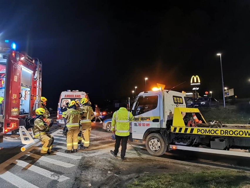 Wypadek na zakopiance w Mogilanach