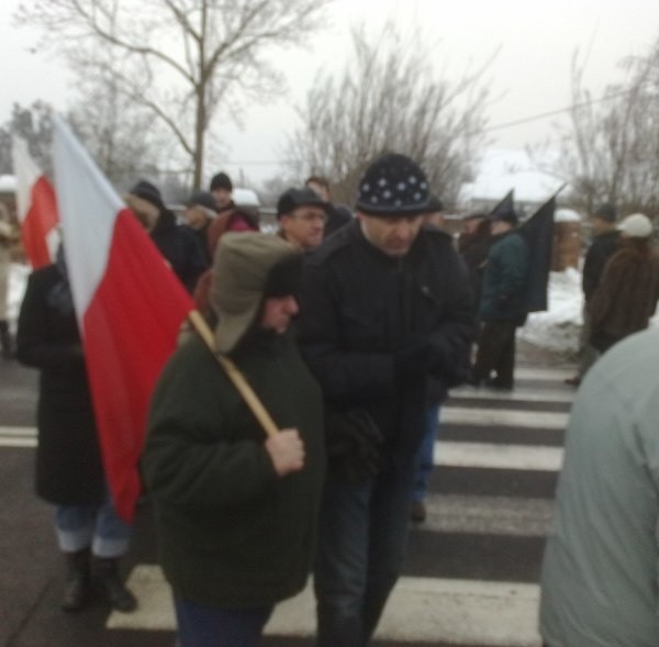 Blokada w Niemodlinie.