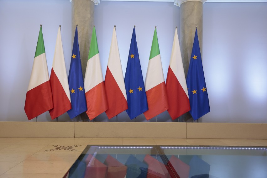 Włoska premier Giorgia Meloni przyjechała do Warszawy. Spotkała się z premierem i prezydentem