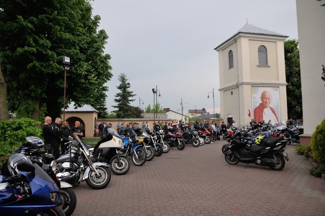 Na nabożeństwo zjechali motocykliści nie tylko z gminy Skaryszew.