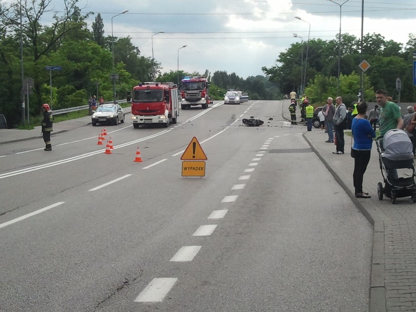 Wypadek motocyklisty Ruda Ślaska