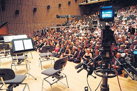 Klaps w Filharmonii Łódzkiej. Trzaskalski kręci film