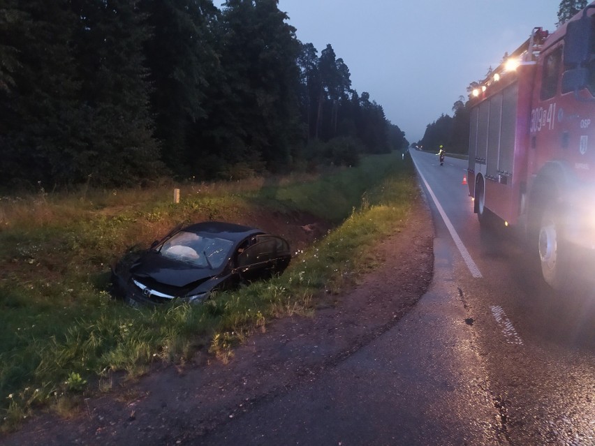 Supraśl. Wypadek hondy na drodze do Białegostoku