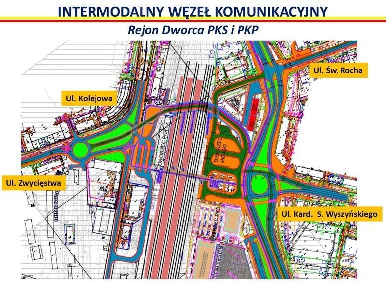 Intermodalny Węzeł Komunikacyjny Białystok - plany z 2016...