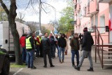 Rolnicy znów protestowali w Koninie. Tym razem bez ciągników. Chcieli porozmawiać z Michałem Kołodziejczakiem