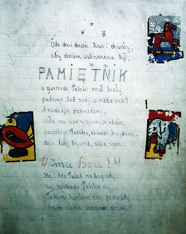 kartka z pamiętnika Kamili