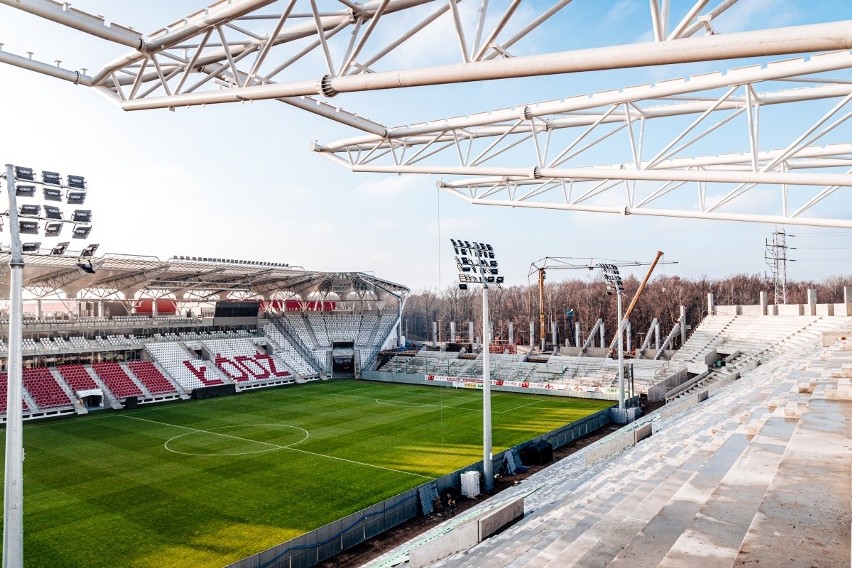 Najnowsze zdjęcia z budowy stadionu ŁKS.  Jest coraz piękniejszy ZDJĘCIA